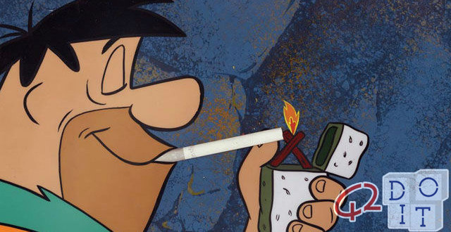 Flintstone smoking commercial